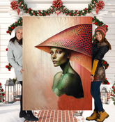 Stylish and Warm Geometric Sherpa Blanket